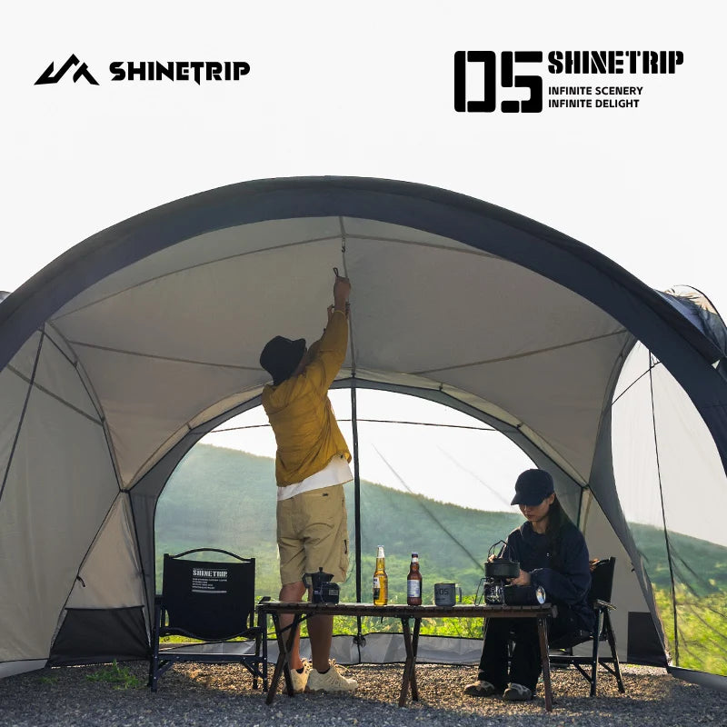 Outdoor Camping Bib Mesh Tent Accessories ShineTrip Silver-Coated Waterproof Customizable Modular Tent System Dome Shelter Parts