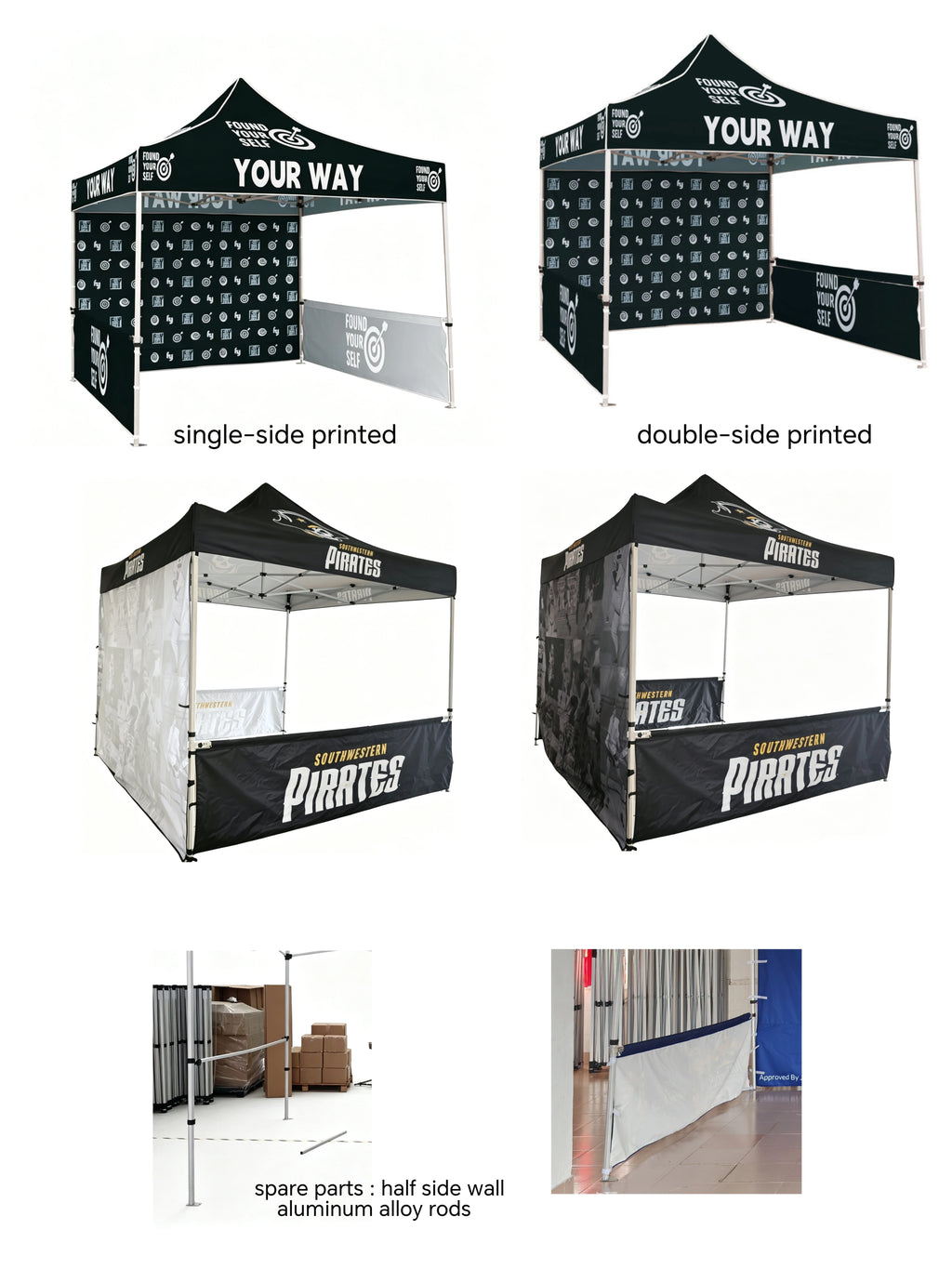 Exhibition Event Marquee Gazebos Custom PrintedMarquee Canopy Custom Tent Pop Up 10x10 Banner  Table Flag Folding
