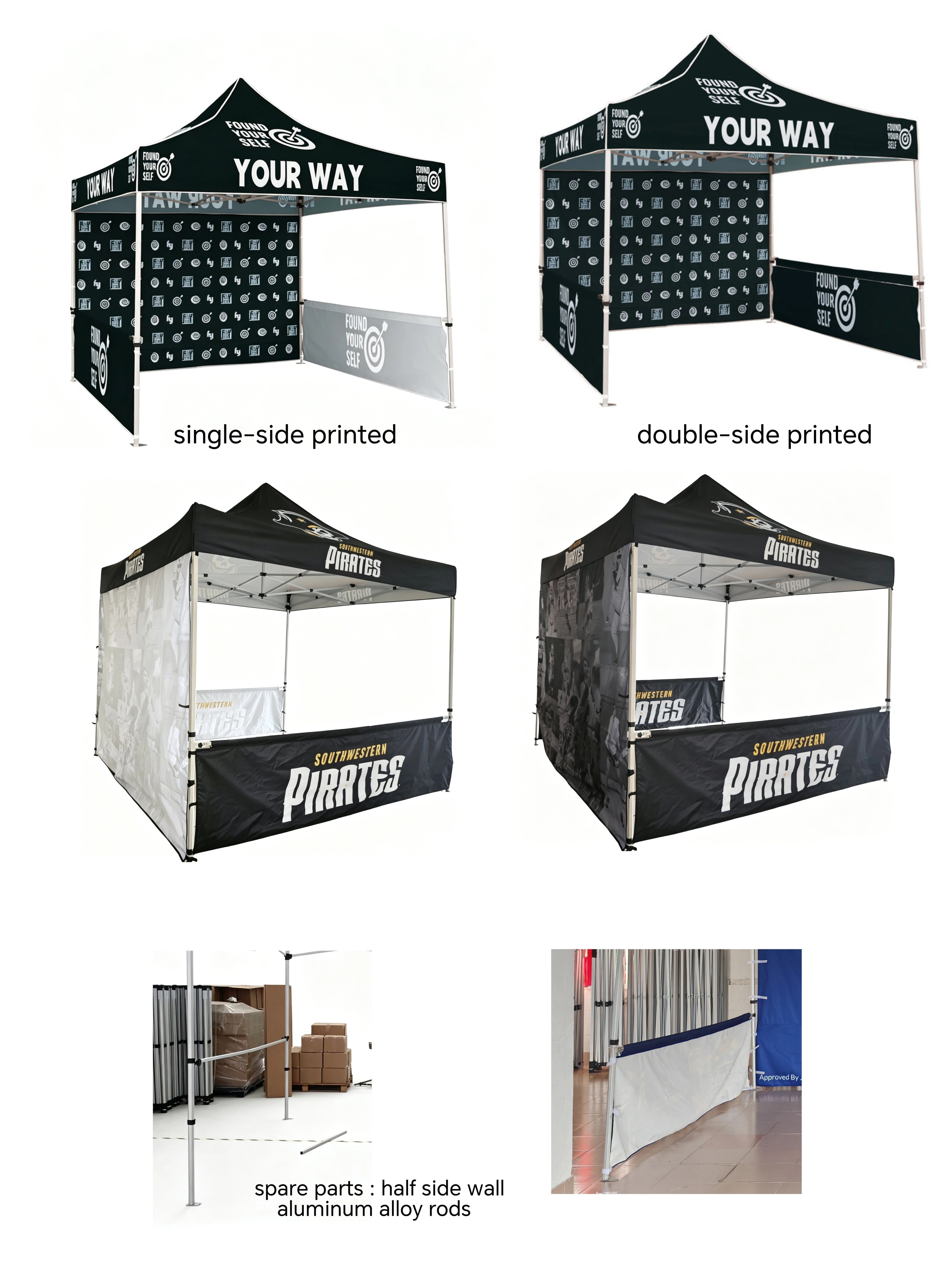 Exhibition Event Marquee Gazebos Custom PrintedMarquee Canopy Custom Tent Pop Up 10x10 Banner  Table Flag Folding