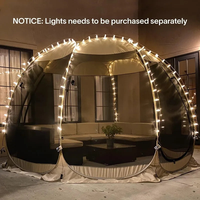 Hot Sale 6 Sided Mesh Screen Party Tent Durable Waterproof Outdoor Tent for Camping Backyard Garden Party