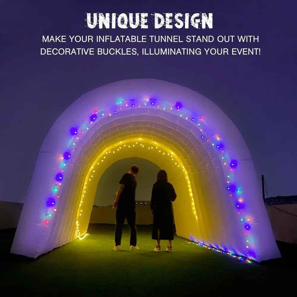 24FT Inflatable Tunnel Sports Entrance with Installed Blower Inflatable Tunnel Tent for Business Advertising Event Exhibition P
