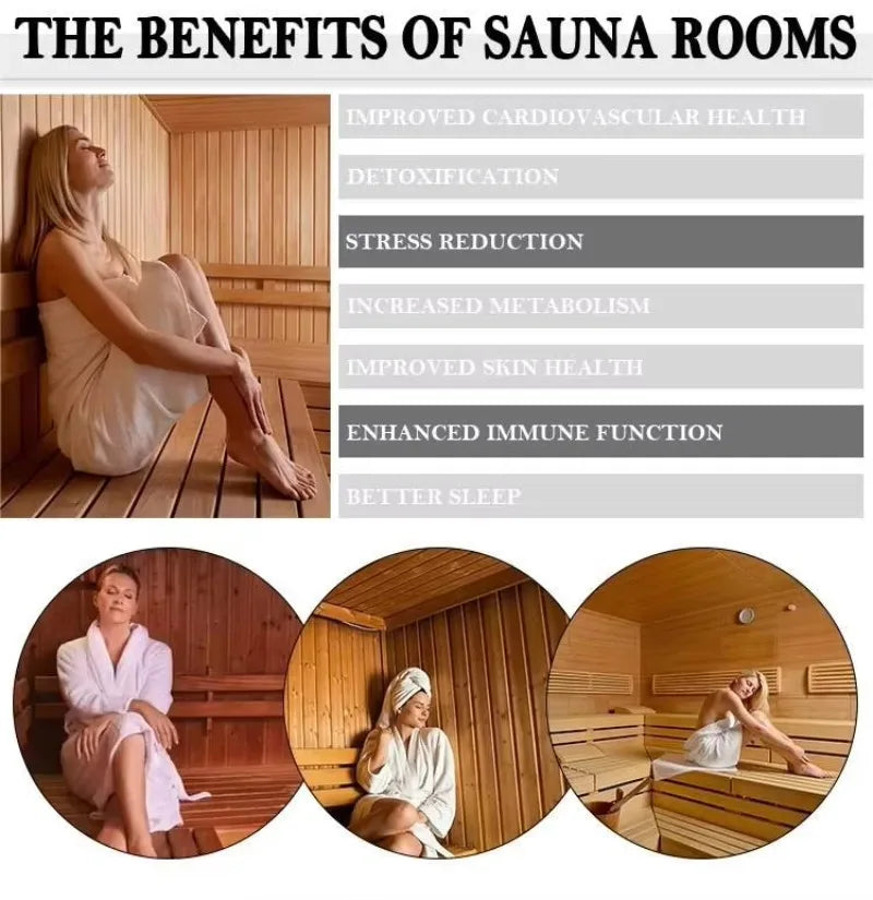 Sauna personnalisé en bois traditionnel pour 2-3 personnes, en cèdre rouge et en hemlock canadien, pour l'extérieur