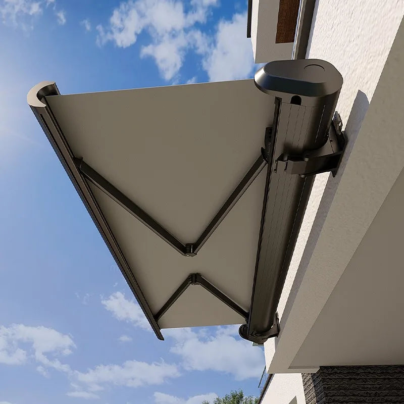Automatic Awning Outdoor Cassette Foldable Awning Sun Shades Outdoor Retractable Awning Garden Buildings