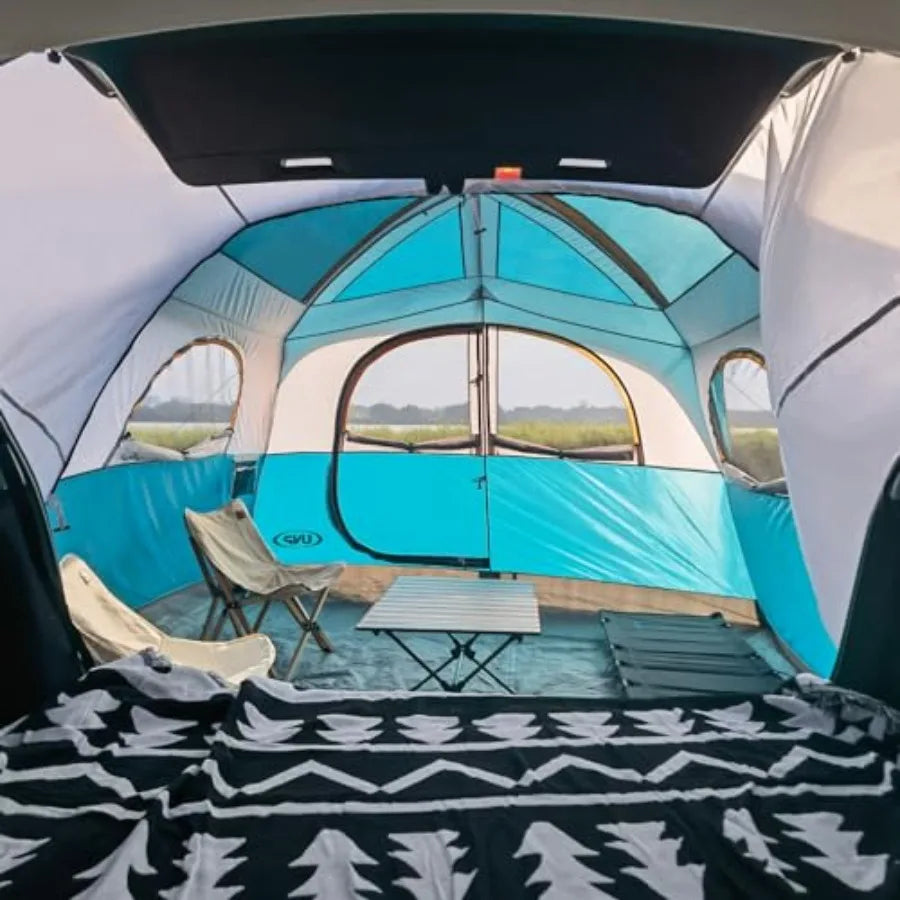 SUV Tent for Camping, 6-Person SUV Tailgate Tent - Easy Set Up with Rainfly, 10'x9'x78in H