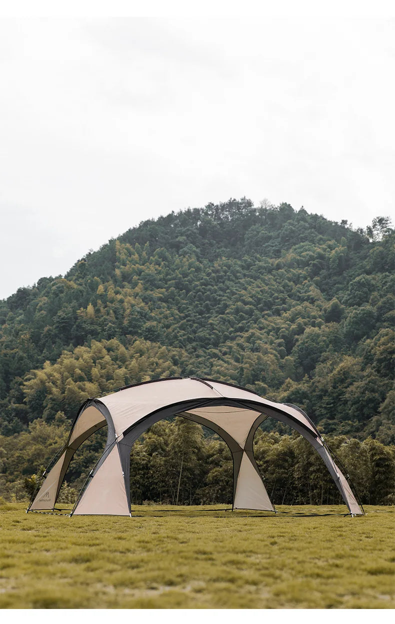 MOUNTAINHIKER 8-10 Person Outdoor Camping Dome Tents Light Luxury Round Gazebo Big Canopy Large Awning Pergola House