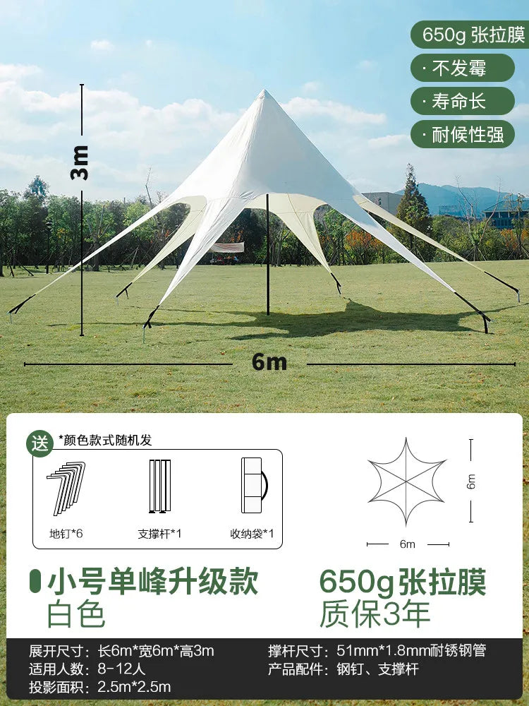 Tente de réception extérieure robuste, résistante aux UV, imperméable et coupe-vent, 10m, 15m, 20m, pour mariages et événements