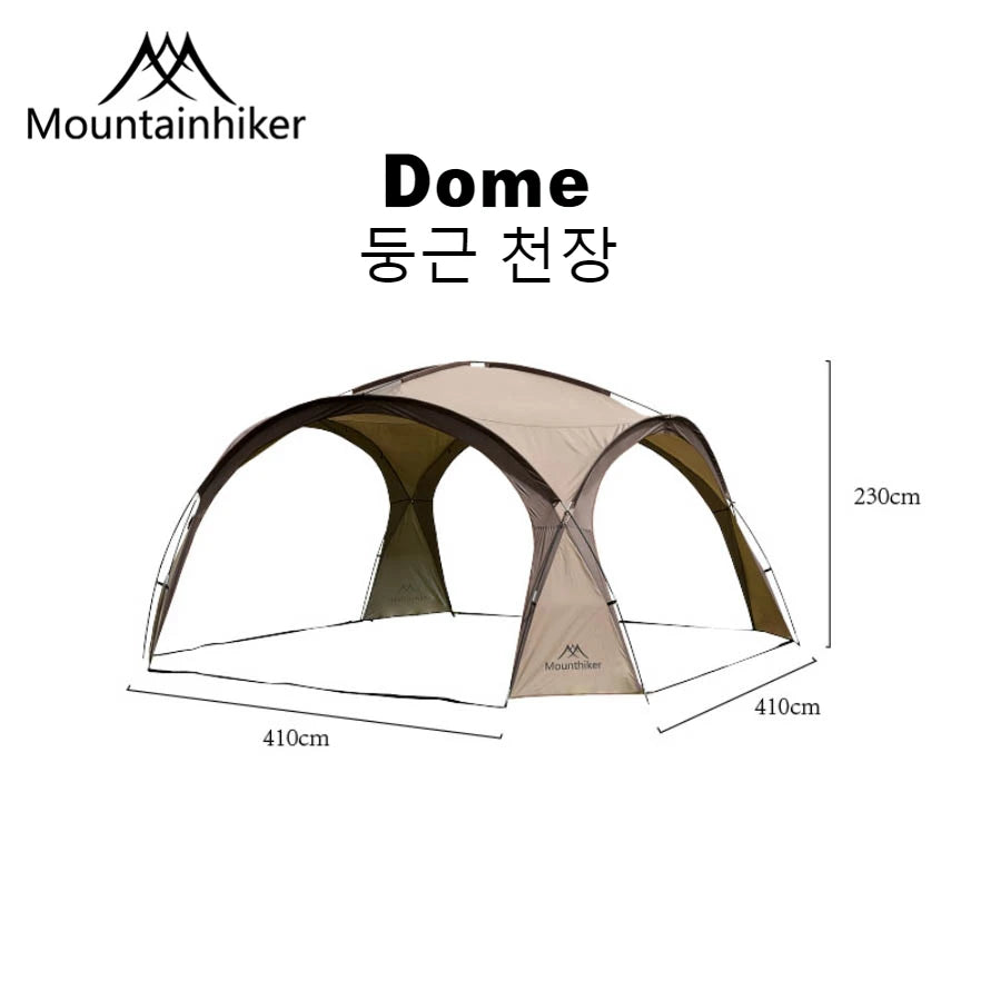 MOUNTAINHIKER 8-10 Person Outdoor Camping Dome Tents Light Luxury Round Gazebo Big Canopy Large Awning Pergola House