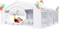 20x40 Party Tent Heavy Duty Upgrade PVC Fire Retardent Vinyl Outdoor Gazebo Wedding Canopy Carport Shelter BBQ Tents