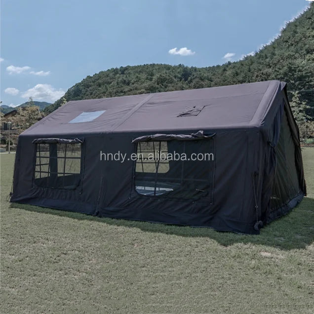 2026 17.28 Black Outdoor Camping Inflatable Tent Suitable For Outdoor Gatherings Of 8 To 12 People