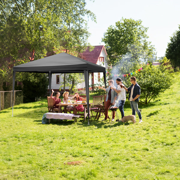 10'x10' Gazebo Waterproof Outdoor Canopy Patio Tent Party Tent for Wedding BBQ Cater, Black
